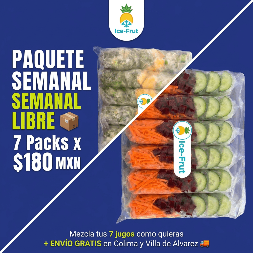 Paquete Semanal Libre ICEFrut - 7 Packs por $180 MXN